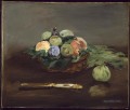 Cesta de frutas bodegón Impresionismo Edouard Manet